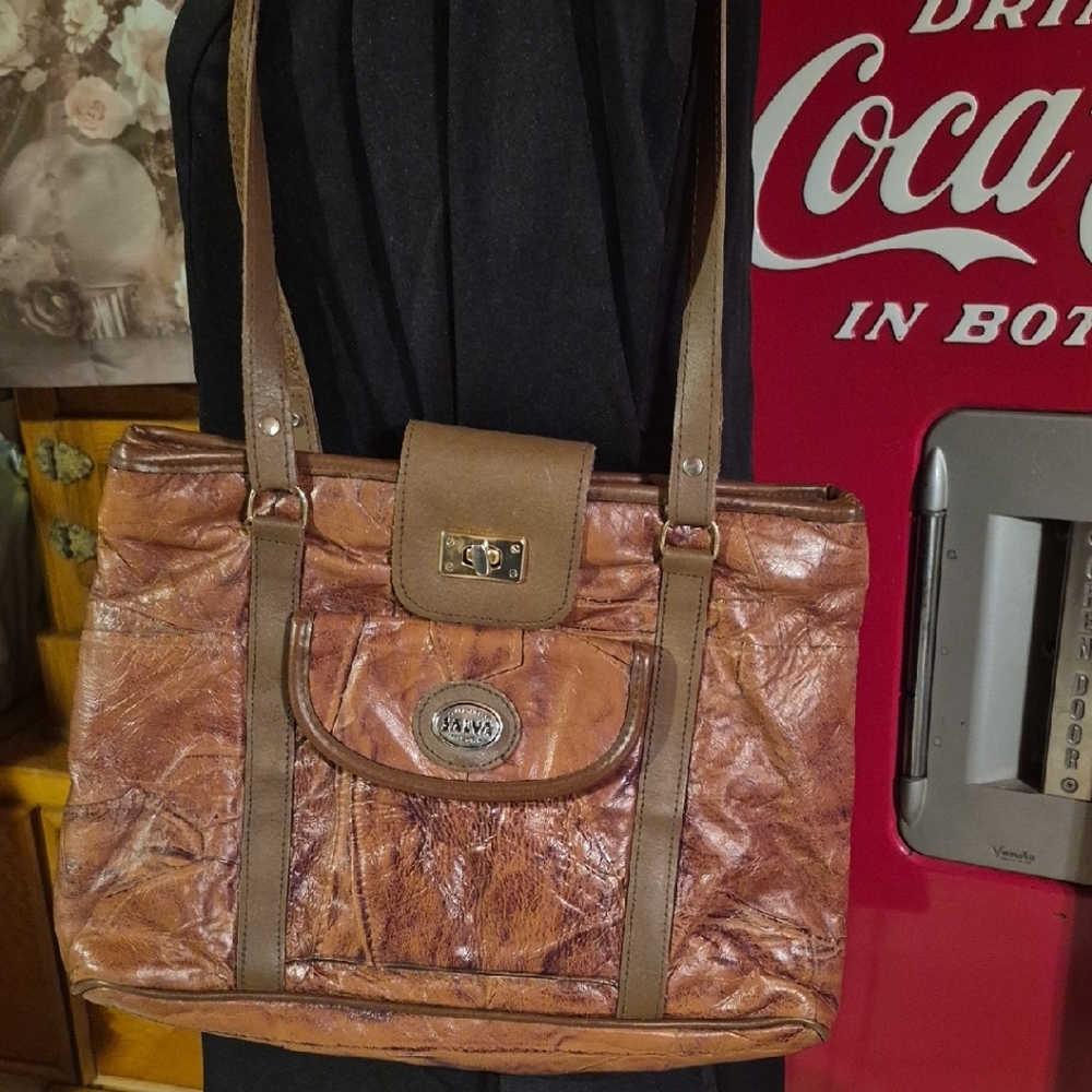 Brown Leather Tote Bag